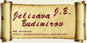 Jelisava Budimirov vizit kartica